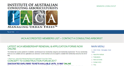 Desktop Screenshot of iaca.org.au