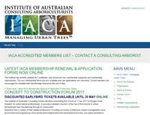 Tablet Screenshot of iaca.org.au