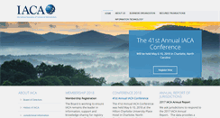 Desktop Screenshot of iaca.org