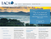Tablet Screenshot of iaca.org